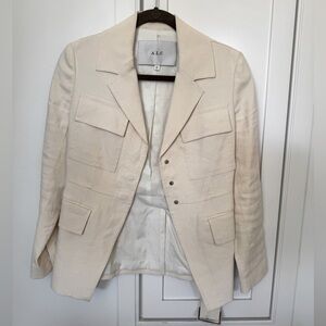 A.L.C. Savannah Stretch Linen Jacket – Bone – Size 00